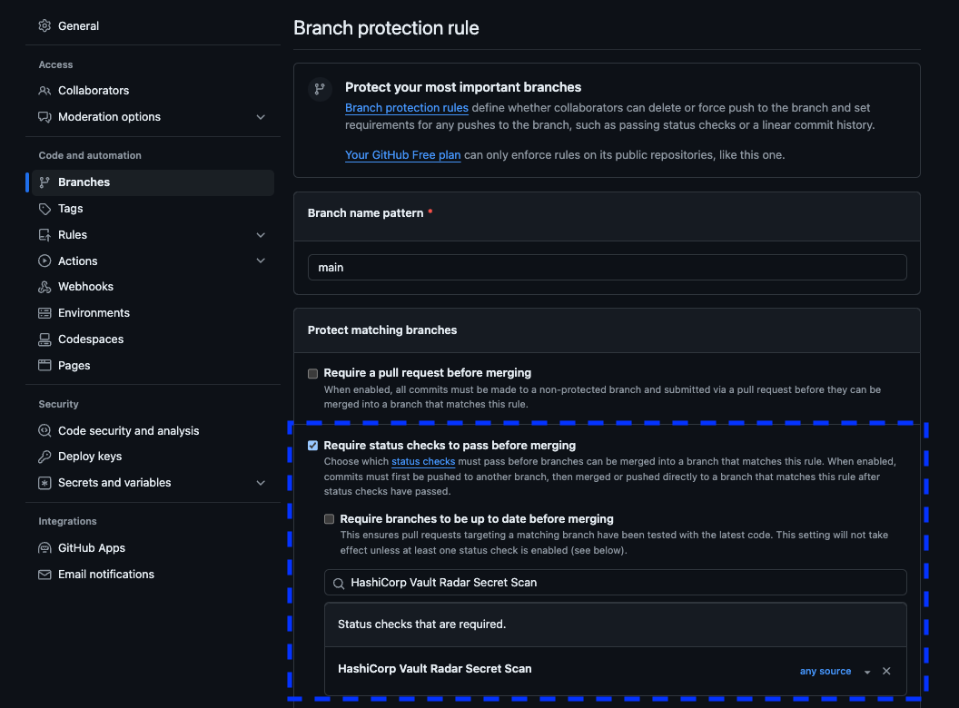GitHub Branch Protections Rules